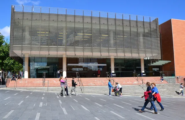 The front of Max Webber Library in Blacktown