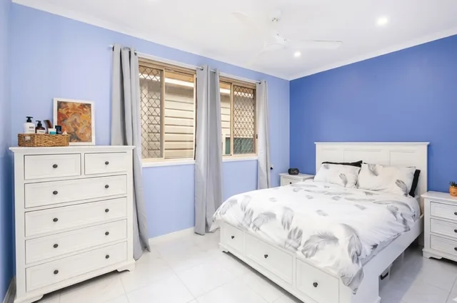 A bedroom in the Glendenning home